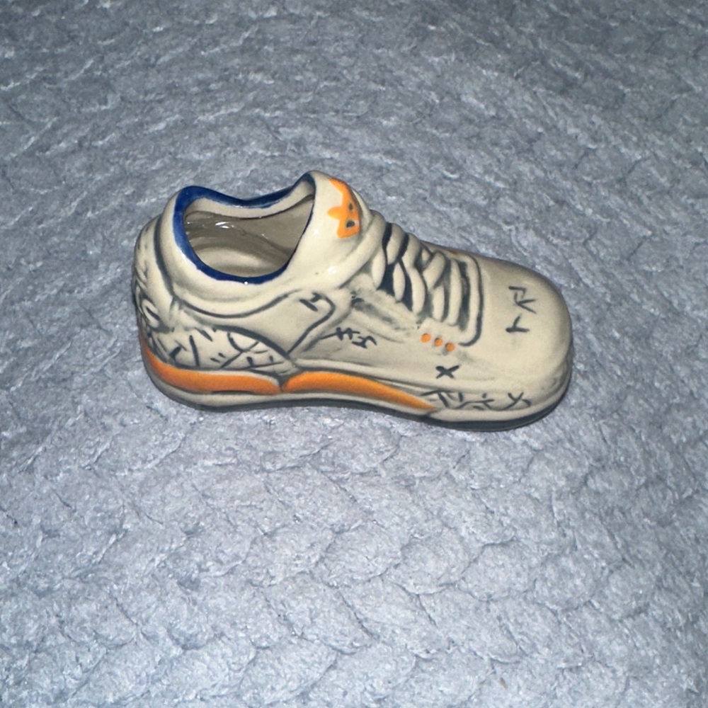 Graffiti Sneaker Shot Glass- Orange and Blue